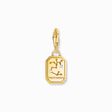 Gold-plated charm pendant zodiac sign Sagittarius with zirconia from the Charm Club collection in the THOMAS SABO online store